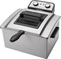 Profi Cook Doppel-Fritteuse PC-FR 1038 silber, 3000 Watt, 3 Frittierk&ouml;rbe