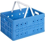 Sunware Klappbox Square 32L blau/wei&szlig; 49 x 36 x 25 cm