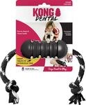 Kong Hundespielzeug Extreme Dental mit Tau 50 cm schwarz