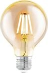 Eglo LED Leuchtmittel G80 E27 Globeform 4 W warmwei&szlig; amber
