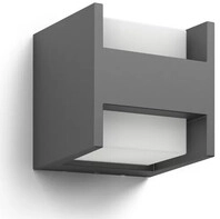 Philips LED Au&szlig;enwandleuchte Arbour up/down anthrazit warmwei&szlig;