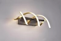 Trio LED-Wandleuchte Sequence 13,5 x 46 cm warmwei&szlig;-neutralwei&szlig; messing dimmbar