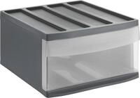 Rotho Schubladenbox Mono Systemix L 1 Schub anthrazit