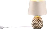 Trio Leuchten Tischleuchte Ariana E14, beige, Keramik