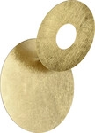 Trio Leuchten LED Wandleuchte Leano 6W, warmwei&szlig; goldfarbig Metall