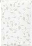 Gardinia EasyFix Rollo mit Bl&auml;ttern wei&szlig; beige 120 x 150 cm