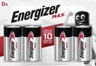 Energizer Alkaline Max Batterie Mono D 1,5 V, 4er Pack