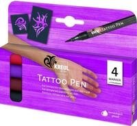 Kreul Tattoostift Tribals 4er Set Tattoo Pen