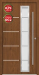 Splendoor Haust&uuml;r Passivedoor Premium B06 RC2 Golden Oak DIN Rechts 100 x 210 cm