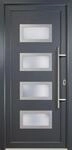 Meeth Haust&uuml;r Signum Aluminium Modell 92 88 x 200 cm, DIN rechts, titan