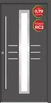 Splendoor Haust&uuml;r Passivedoor Premium B07 RC2 Anthrazit DIN Links 110 x 210 cm