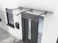 Gutta Vordach PT Secco 200 anthrazit, Polycarbonat klar