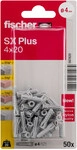 Fischer Spreizd&uuml;bel SX Plus 4.0 x 20 mm - 50 St&uuml;ck