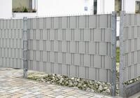 Floraworld Sichtschutz f&uuml;r Stabmattenzaun Classic 2,05 m x 19 cm silbergrau