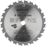 Wolfcraft Kreiss&auml;geblatt &Oslash; 165 mm Bohrung &Oslash; 16 mm 24 Z&auml;hne