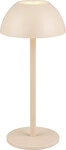 Reality Leuchten LED Akku-Tischleuchte Ricardo sand 30 cm warmwei&szlig;