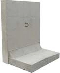 EHL St&uuml;tzwinkel L-Stein 45 x 100 x 80 cm grau