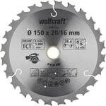 Wolfcraft Kreiss&auml;geblatt &Oslash; 150 mm Bohrung &Oslash; 16 mm 24 Z&auml;hne