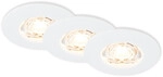 Briloner LED-Einbauleuchten Kulana Mini 3er Set Mini 3,6W 350lm wei&szlig;