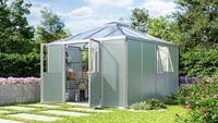Vitavia Metallger&auml;tehaus Universum salbei-grau eloxiert 321 x 321 cm