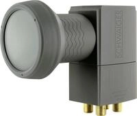 Schwaiger Quad LNB digital anthrazit, 4 Teilnehmer