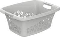 Rotho W&auml;schekorb Flowers 25 l k&uuml;hles grau