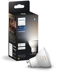 Philips Hue LED-Leuchtmittel Spot GU10 4,2W neutralwei&szlig; smart