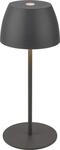 DiKa LED Akku-Tischleuchte Serina Mini Touch anthrazit 20 x 8 cm warmwei&szlig;