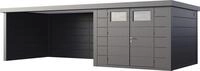 Telluria Ger&auml;tehaus Classico Lounge XL 3030 links granitgrau 762 x 298 cm