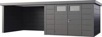 Telluria Ger&auml;tehaus Classico Lounge L 3030 links granitgrau 642 x 298 cm