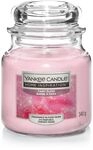 Yankee Candle Duftkerze Mittleres Glas Fairy Floss 340 g, rosa