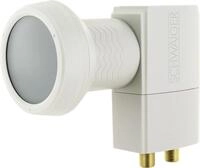 Schwaiger Twin LNB digital hellgrau, 2 Teilnehmer