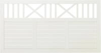 Plus Zaun Nostalgi 180 x 95 cm RAL 9010 Wei&szlig;