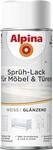 Alpina Spr&uuml;hlack f&uuml;r M&ouml;bel & T&uuml;ren 400 ml wei&szlig; gl&auml;nzend