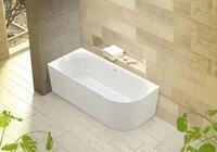 Ottofond Badewanne Mince Corner Wei&szlig; rechts 180 x 80 / 44 cm