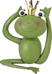 TrendLine Dekofigur Frosch Metall 27 x 21 cm gr&uuml;n