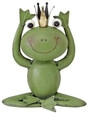TrendLine Dekofigur Frosch Metall 27 x 23 cm gr&uuml;n