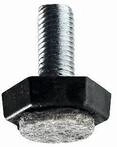 Hettich M&ouml;belfu&szlig; mit Filz M10 x 30 mm Stahl/Kunststoff/Filz, 2 St&uuml;ck