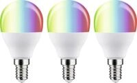 Paulmann LED Tropfenlampe ZigBee E14 5 W RGBW 3er-Pack