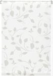 Gardinia EasyFix Rollo mit Bl&auml;ttern wei&szlig; beige 100 x 150 cm