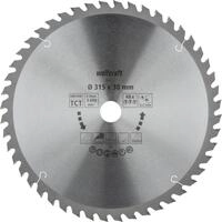 Wolfcraft Kreiss&auml;geblatt &Oslash; 315 mm Bohrung &Oslash; 30 mm 48 Z&auml;hne