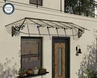 Canopia Vordach Lily 4100 Schwarz Alu 421 x 88 cm