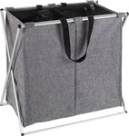 Wenko W&auml;schesammler Duo 120 L, grau