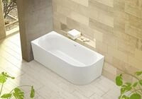 Ottofond Badewanne Mince Corner XS wei&szlig; rechts 155 x 80 / 44 cm
