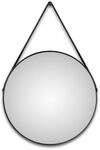 DSK Design Spiegel Silver Coiffeur &Oslash;80 cm, schwarz