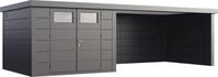 Telluria Ger&auml;tehaus Classico Lounge XL 3030 rechts granitgrau 762 x 298 cm