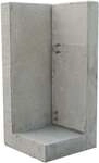 EHL L-Stein Ecke Beton 50 x 50 x 105 cm grau