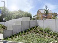 EHL L-Stein Ecke Beton 50 x 50 x 130 cm grau