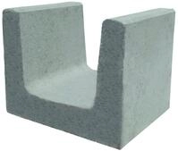 EHL U-Stein unbewehrt 40 x 50 x 40 cm grau