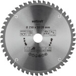 Wolfcraft Kreiss&auml;geblatt &Oslash; 250 mm Bohrung &Oslash; 30 mm 48 Z&auml;hne